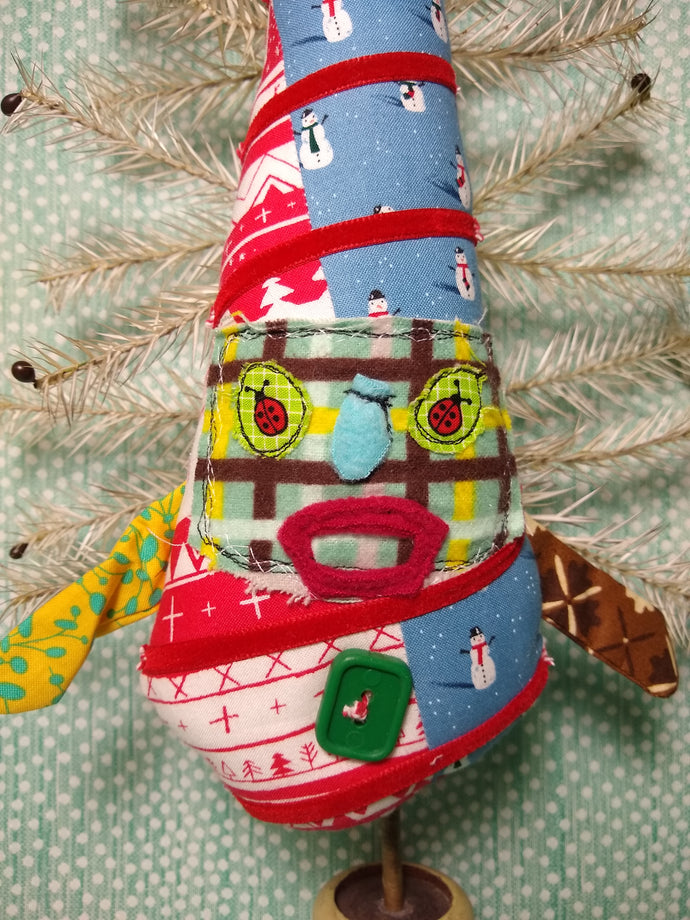 Upcycled Misfit Elf Doll 