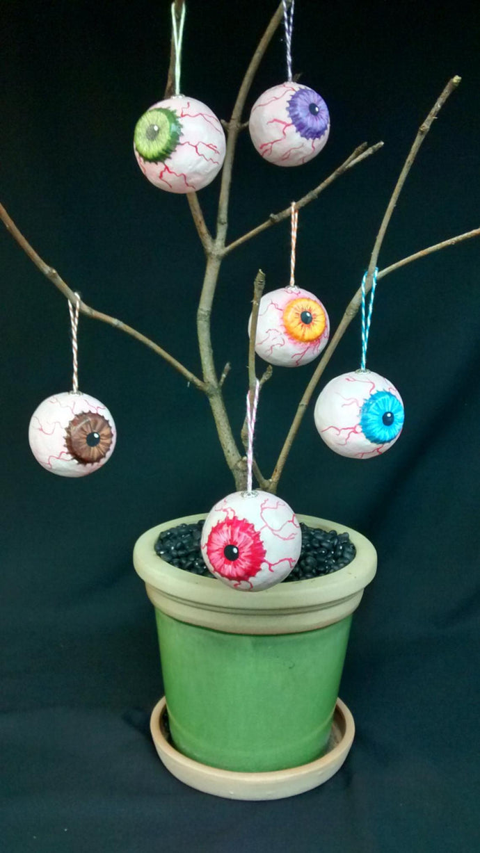Bloodshot Eyeball Ornaments