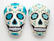 Load image into Gallery viewer, Embriodered Sugar Skull Pillows (8 Colors)
