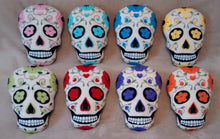 Load image into Gallery viewer, Embriodered Sugar Skull Pillows (8 Colors)
