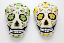 Load image into Gallery viewer, Embriodered Sugar Skull Pillows (8 Colors)
