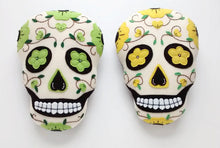 Load image into Gallery viewer, Embriodered Sugar Skull Pillows (8 Colors)
