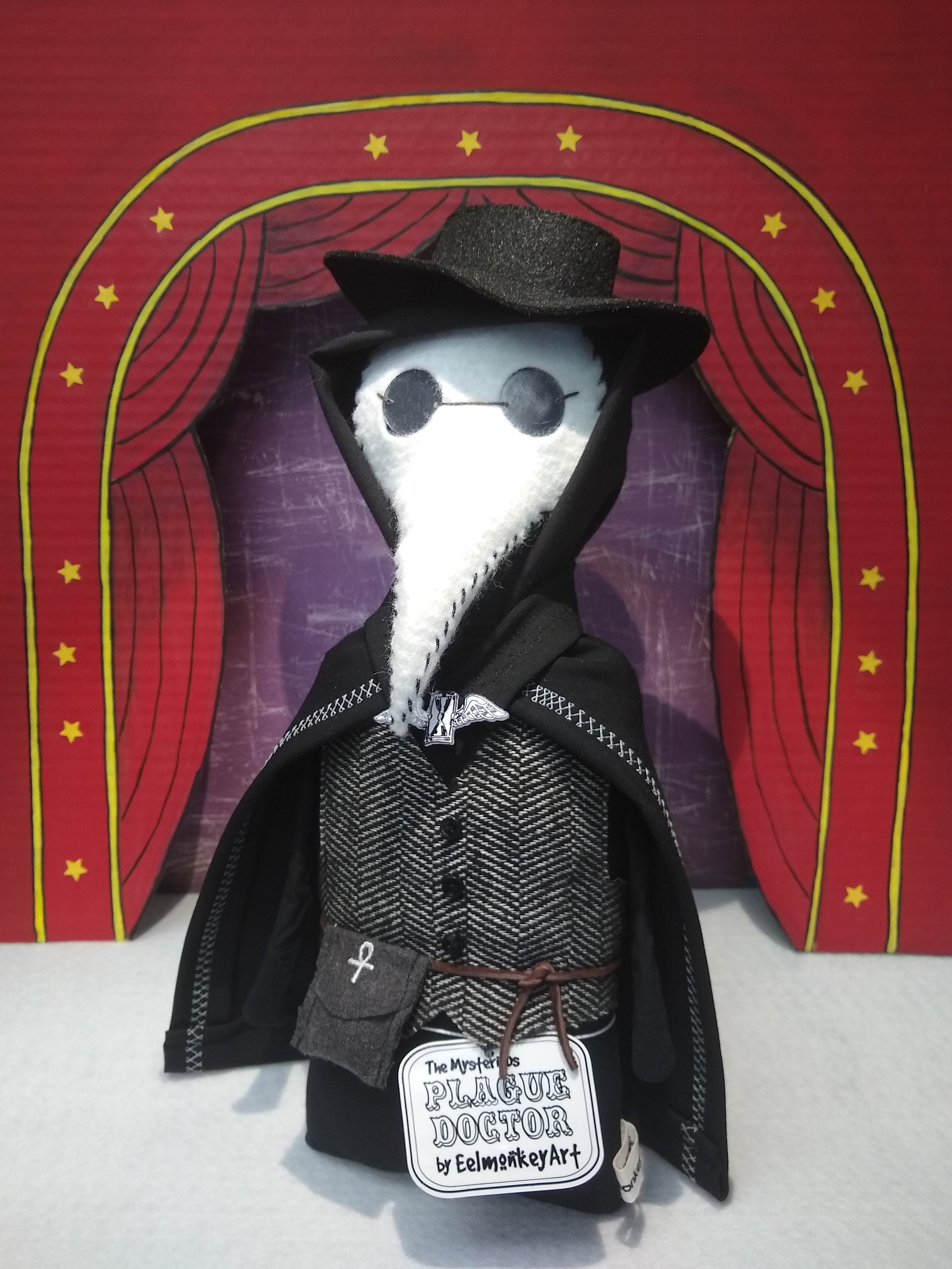 Plague Doctor String Doll Keychain – Mutter Museum Store