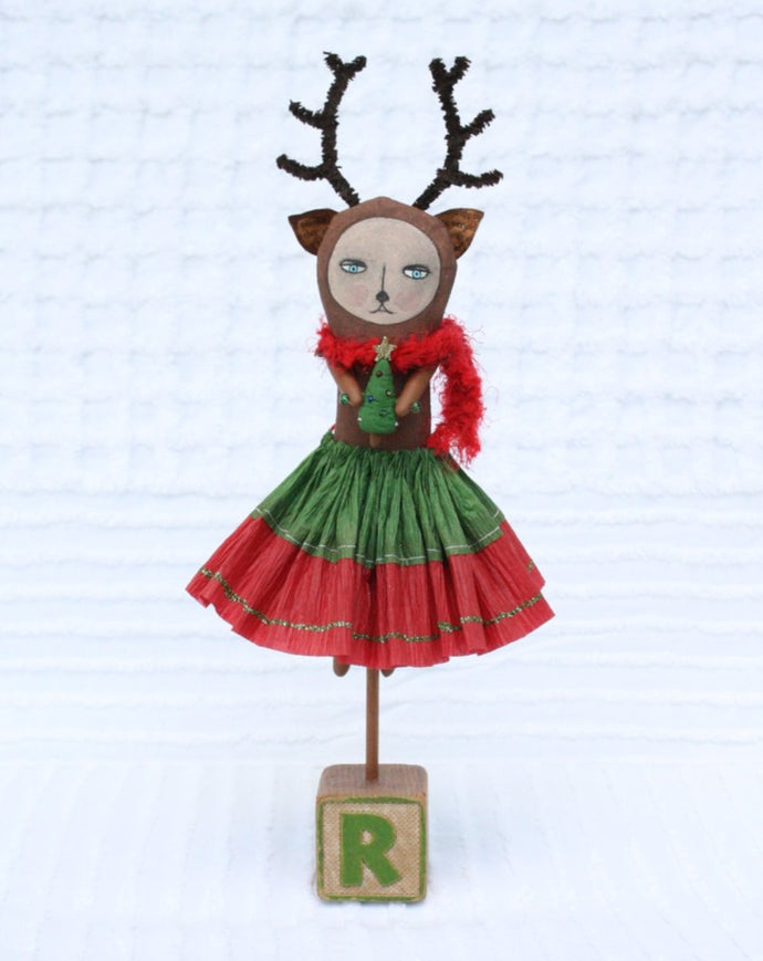 Vixen - Reindeer Stick Doll